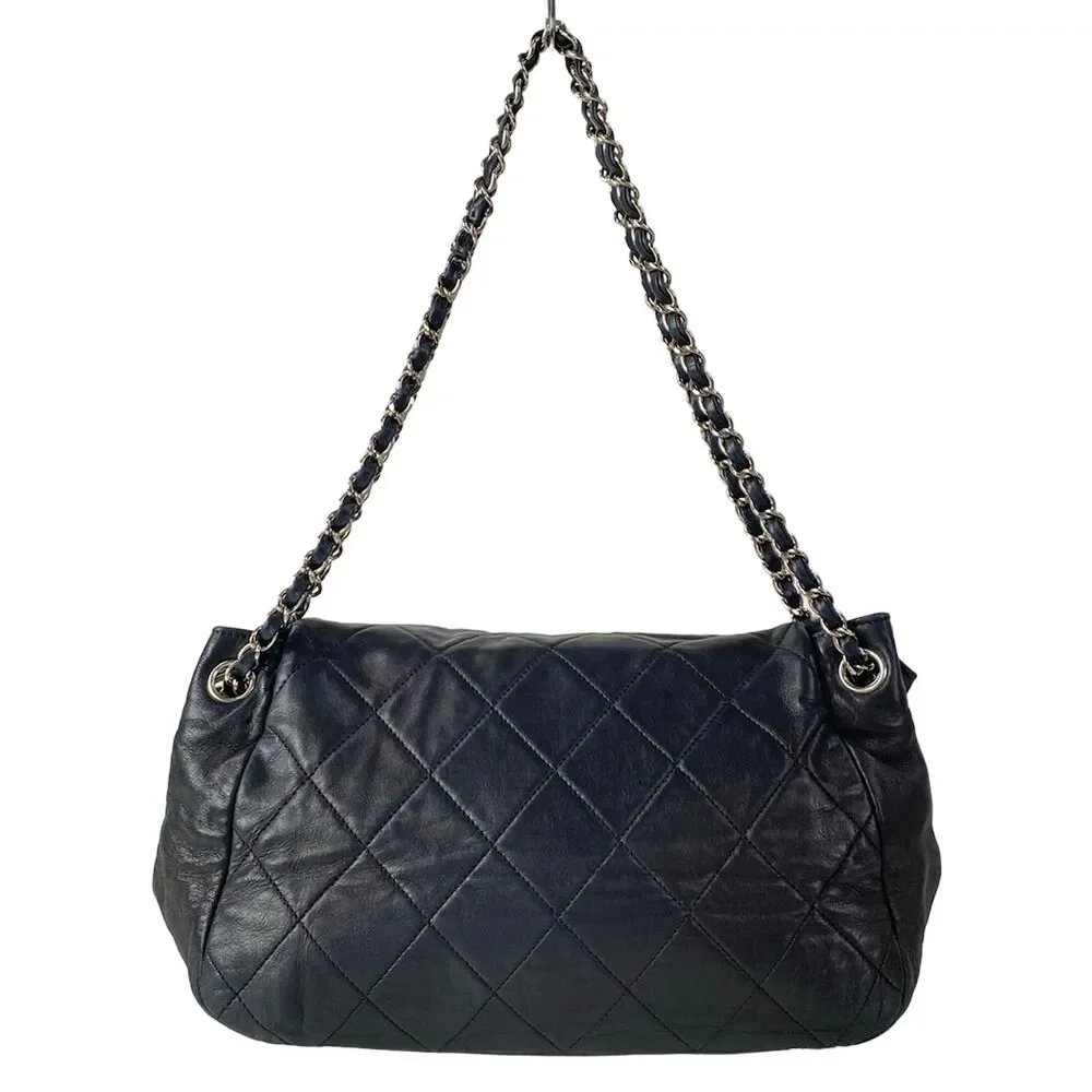 Chanel Matelasse Shoulder Bag Lambskin Fur